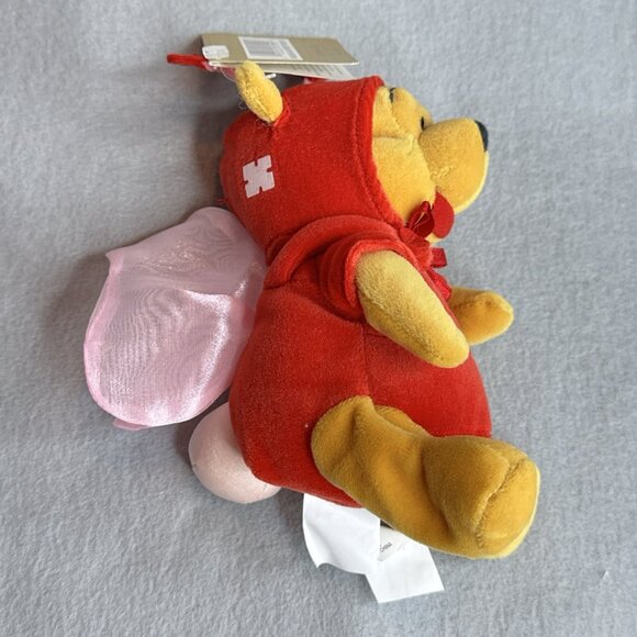 Firefly Pooh Love Bug Pink Wings The Disney Store Bean Bag Plush 8" Dated 2000 - Picture 5 of 6